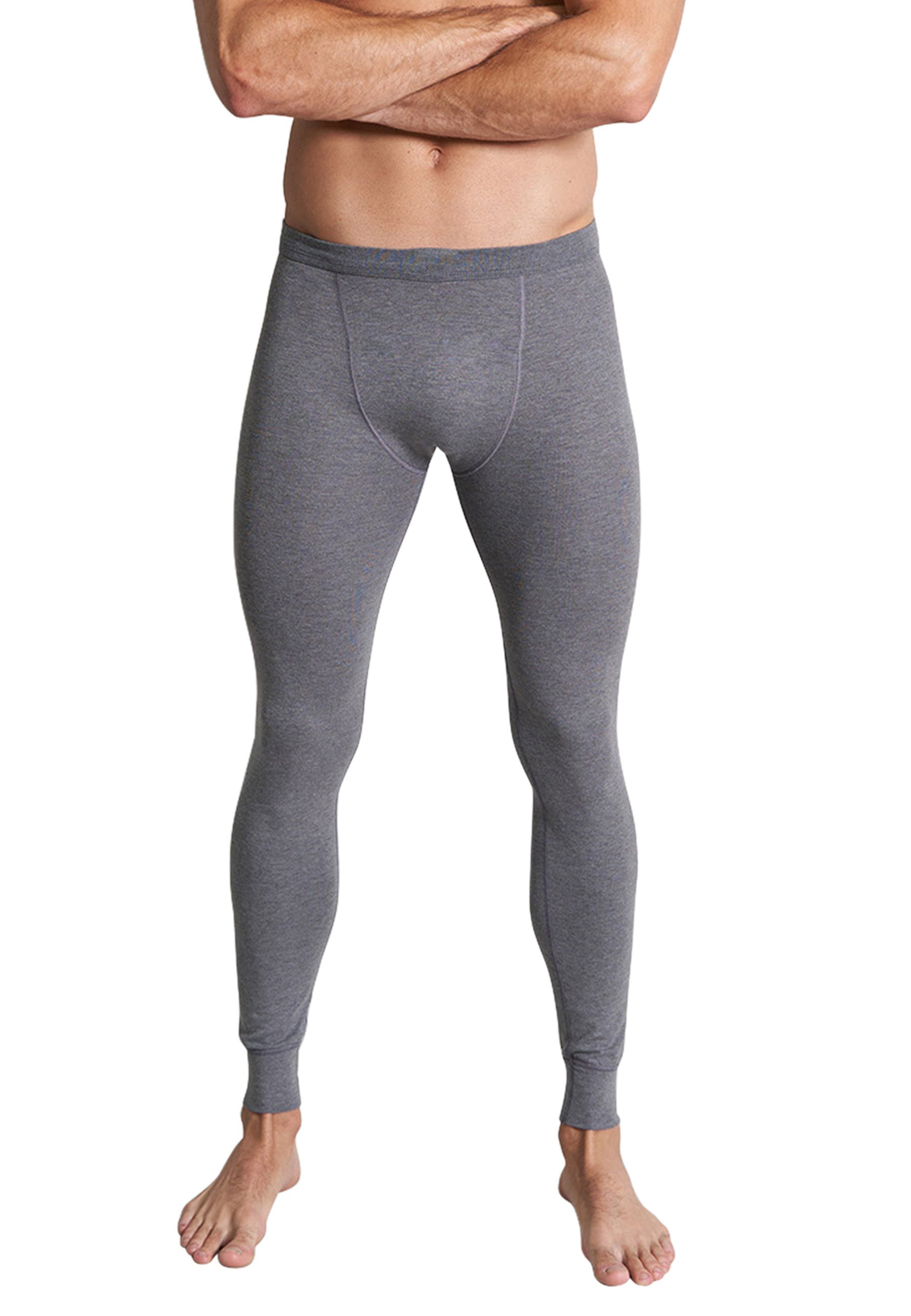 ceceba-herren-lange-unterhose-grau-uni-thermo-active-rib image 1
