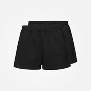 snocks-sweatshorts-damen-jogging-shorts-bio-baumwolle-schwarz image 2