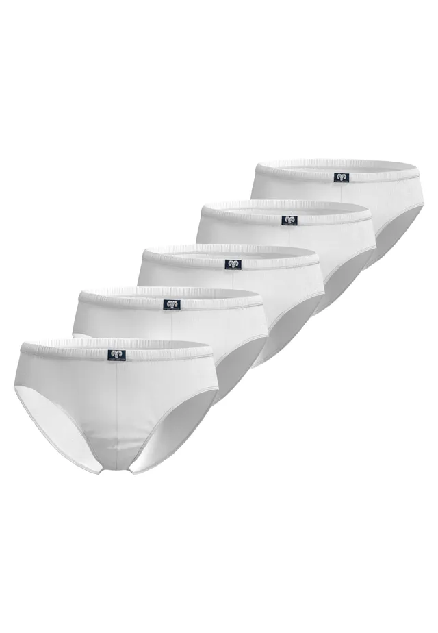 ceceba-herren-slip-wei-uni-im-5er-pack-feinripp-unterhose-aus-100-baumwolle image 1