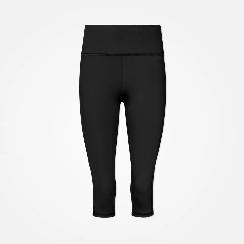 snocks-high-waist-capri-leggings-schwarz-recyceltes-polyester-2 image 1