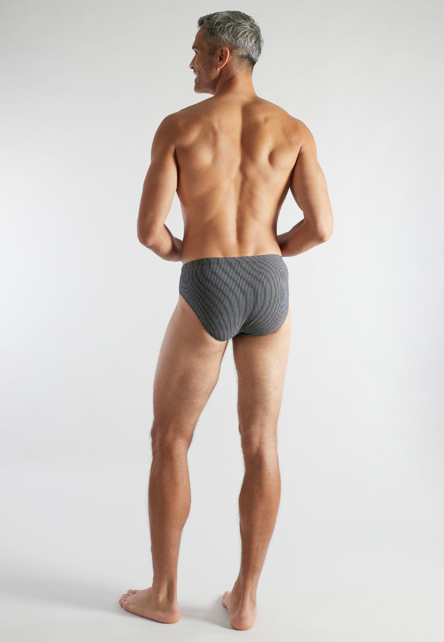 ceceba-herren-slip-schwarz-l-ngsgestreift-2er-pack image 3
