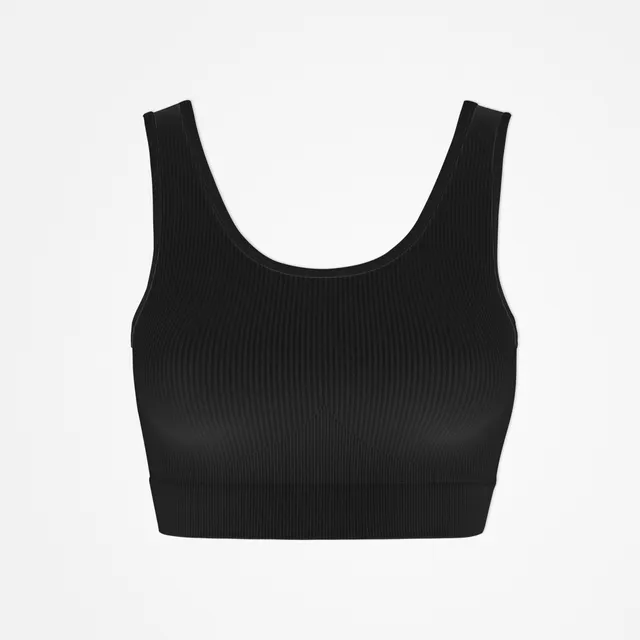 snocks-sport-bh-seamless-damen-schwarz-light-support image 1