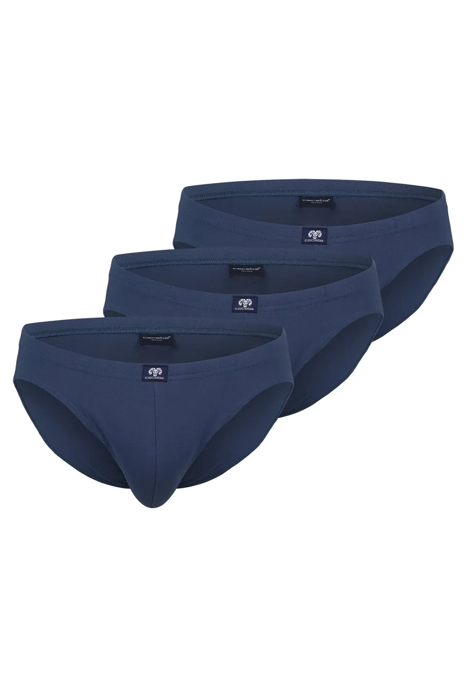 ceceba-herren-slip-blau-uni-3er-pack-konvex image 1
