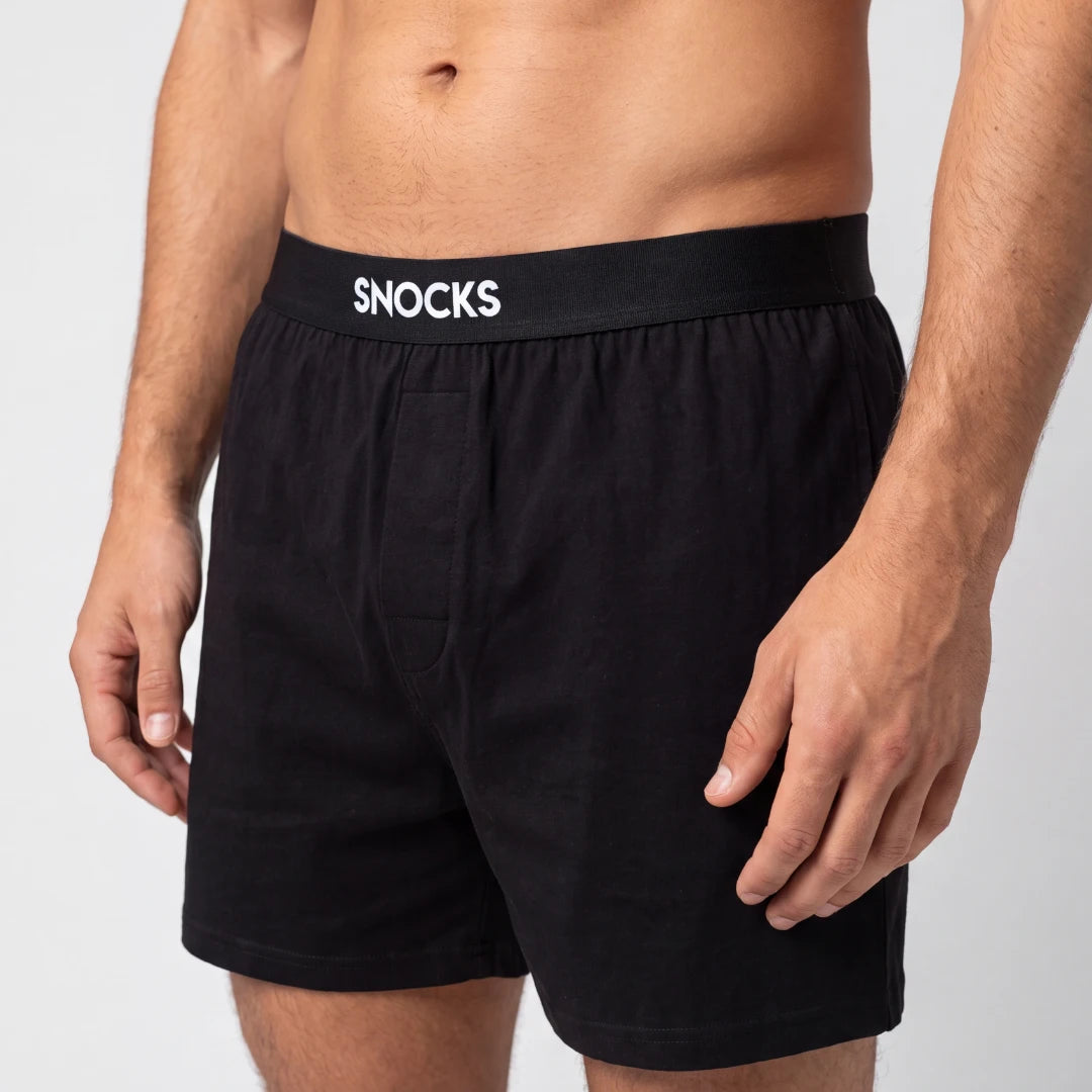 snocks-schlafanzug-set-herren-kurz-mix-schwarz-hellgrau-meliert-pyjama-aus-bio-b image 5