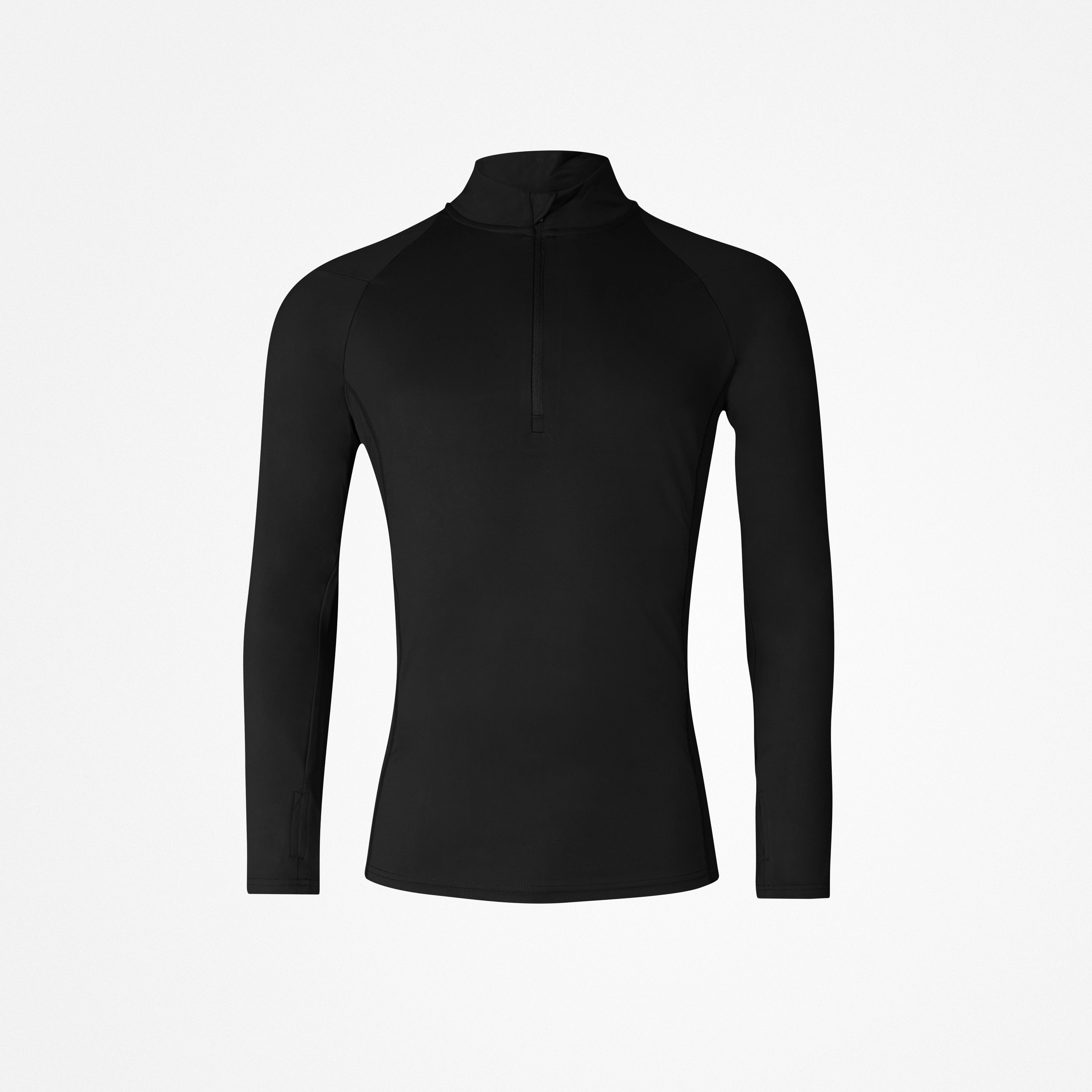 snocks-1-2-zip-sportshirt-langarm-herren-schwarz image 8