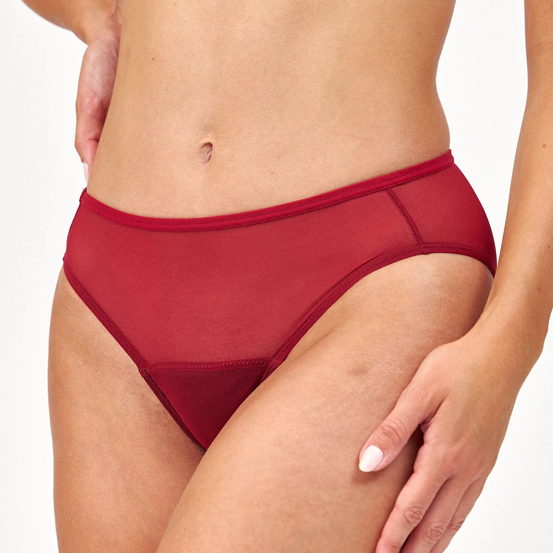 snocks-x-femtis-period-panty-ruby-highwaist-rot image 2