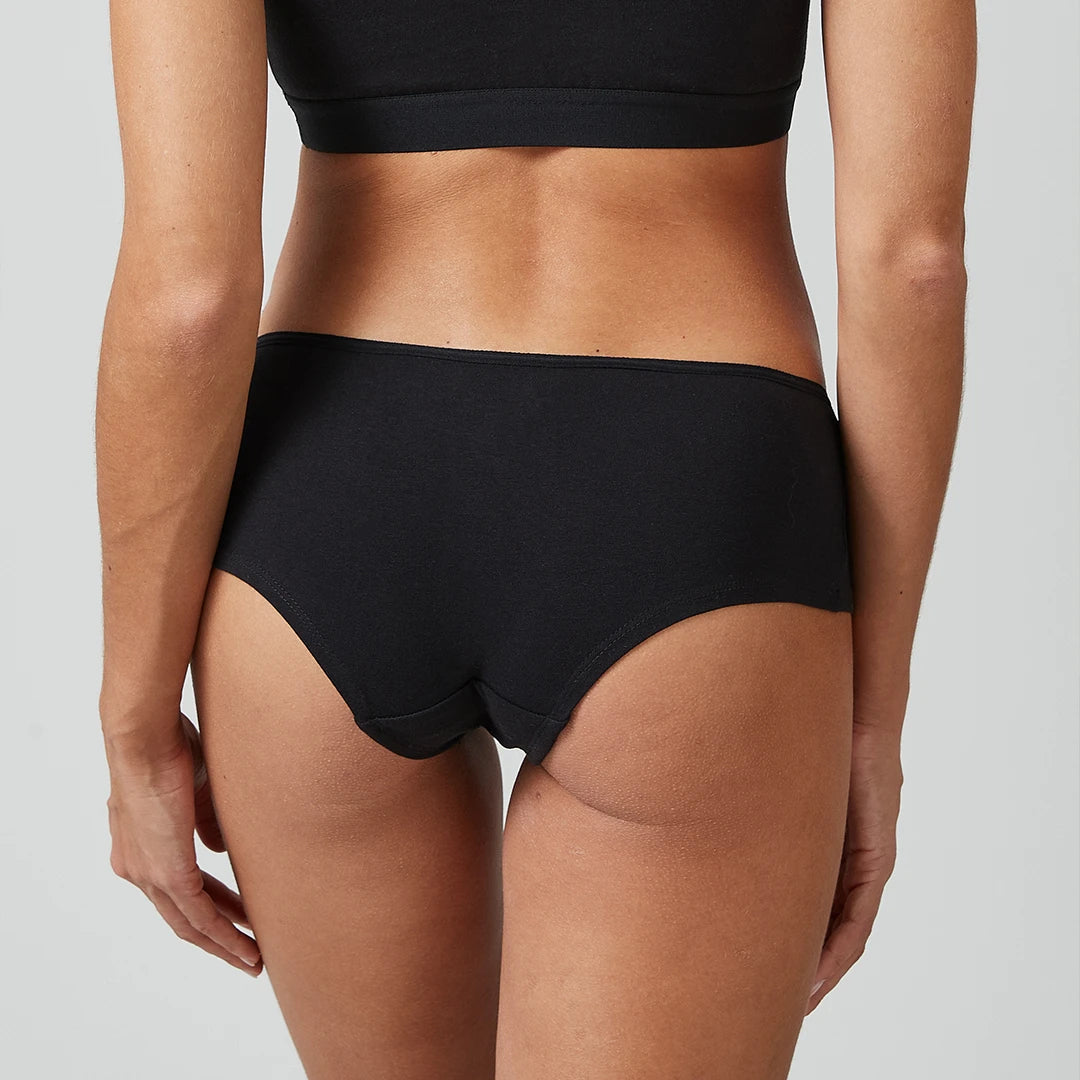 snocks-hipster-panties-damen-mix-wei-hellgrau-schwarz image 3