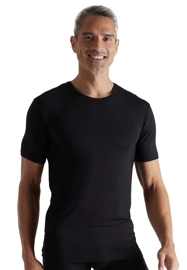 ceceba-herren-shirt-schwarz-uni-rundhals image 1
