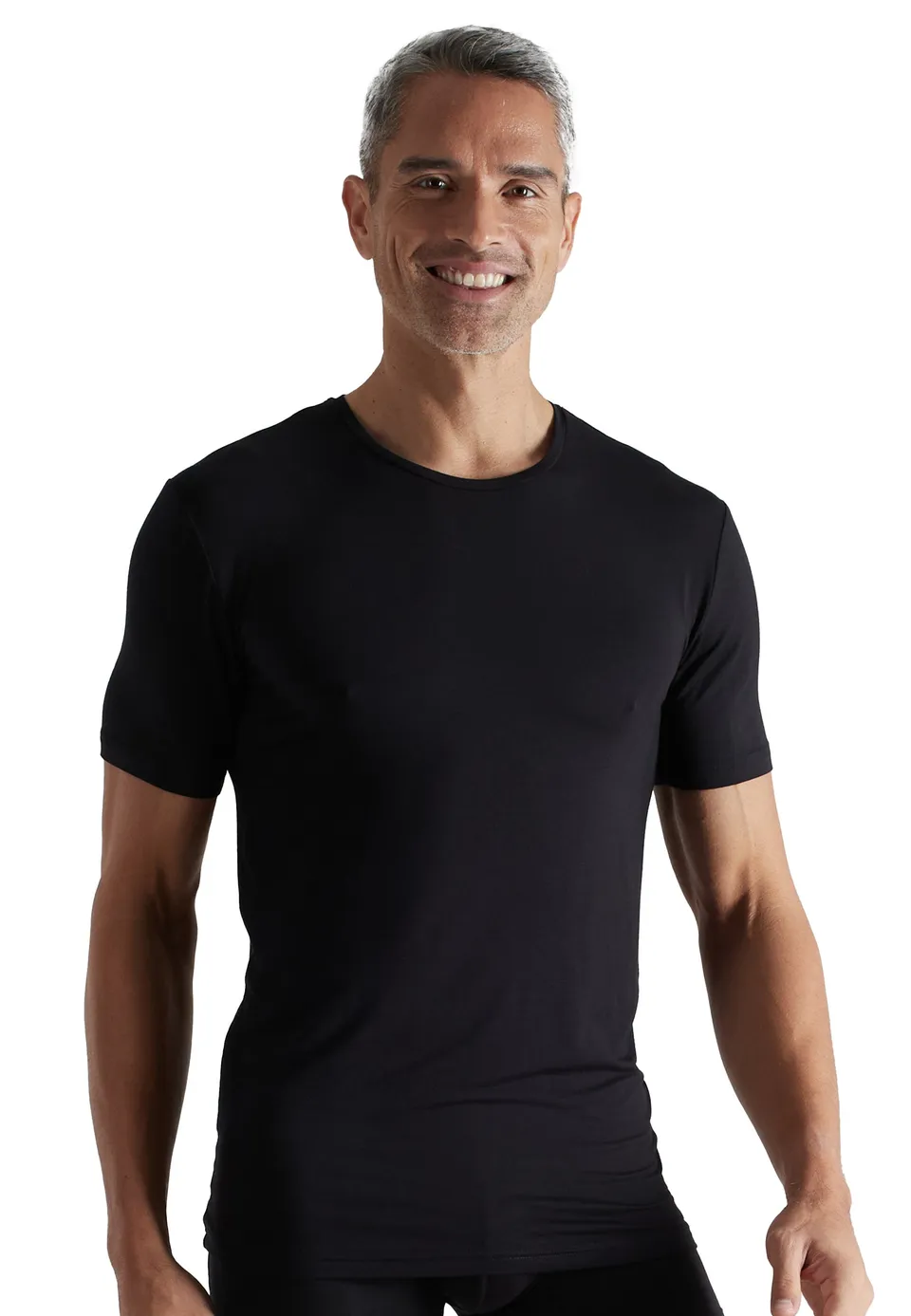 ceceba-herren-shirt-schwarz-uni-rundhals image 1