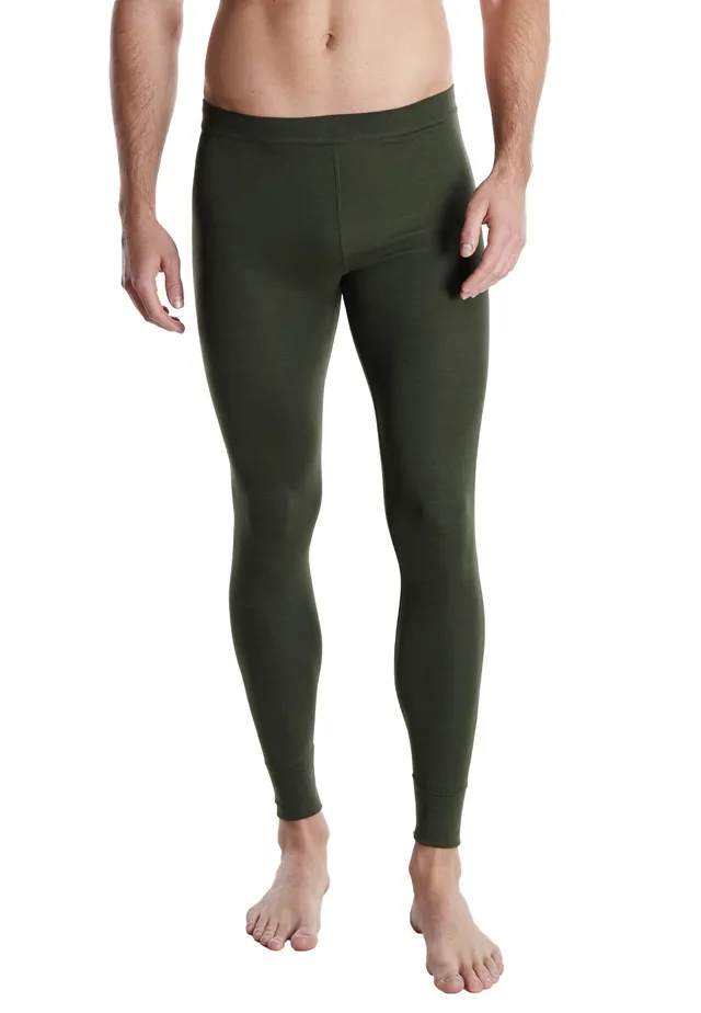 ceceba-herren-lange-unterhose-gr-n-uni-thermo-unterhose image 1