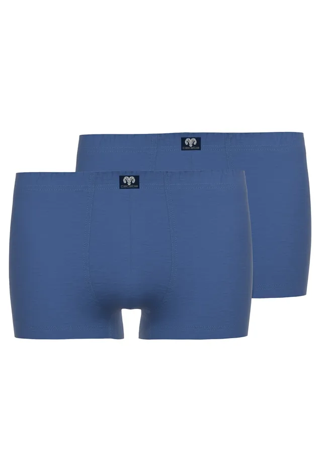 ceceba-herren-pants-blau-uni-2er-pack-short-pants-baumwolle-elasthan image 1