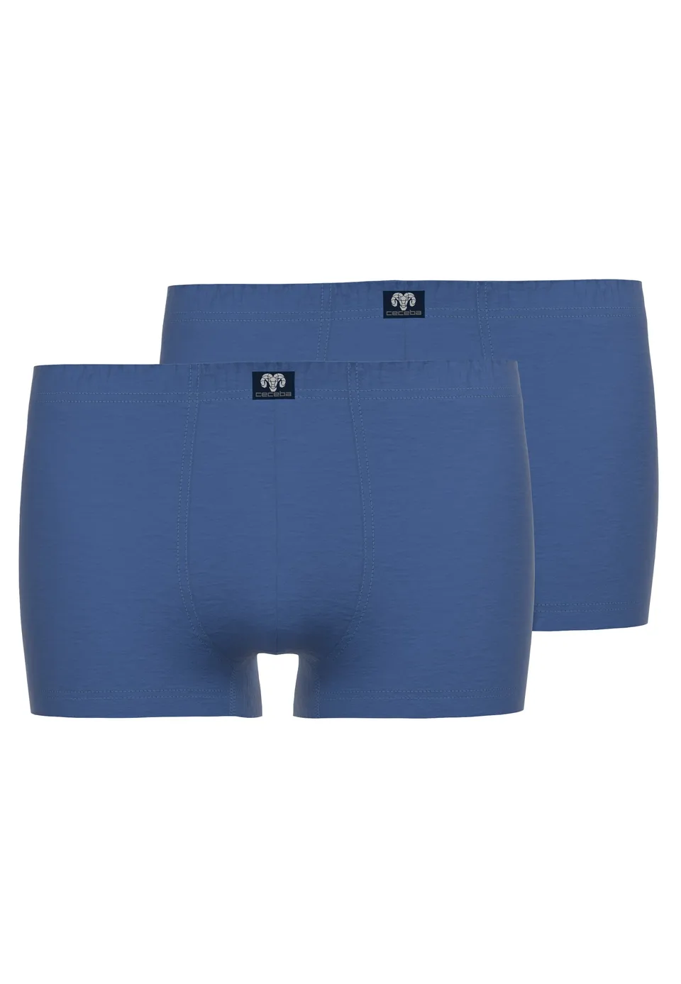 ceceba-herren-pants-blau-uni-2er-pack-short-pants-baumwolle-elasthan image 1