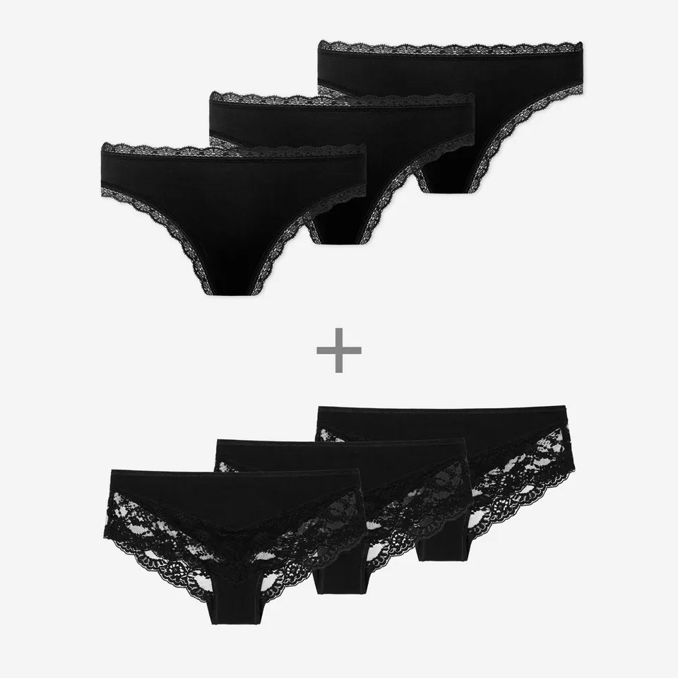 snocks-women-s-lace-bundle-hipster-panties-set image 1