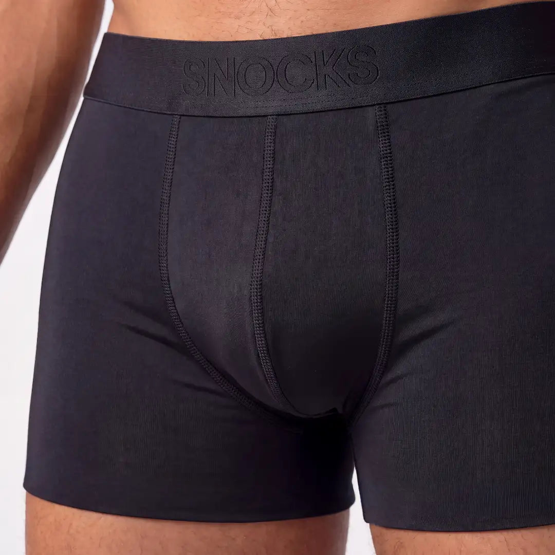 snocks-microfiber-trunks-herren-schwarz-boxershorts image 3
