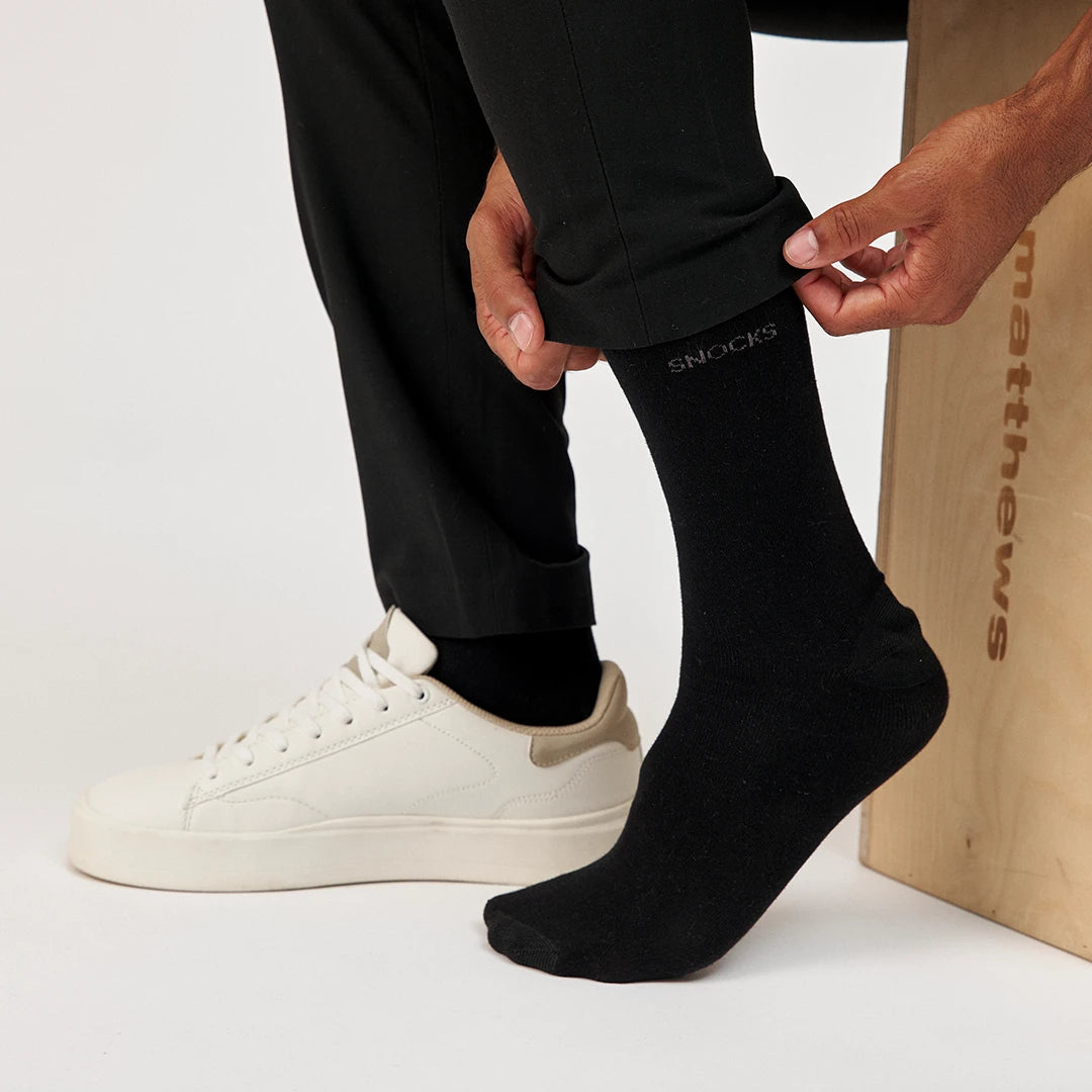 snocks-premium-business-socken-schwarz-lange-business-socken-unisex image 2