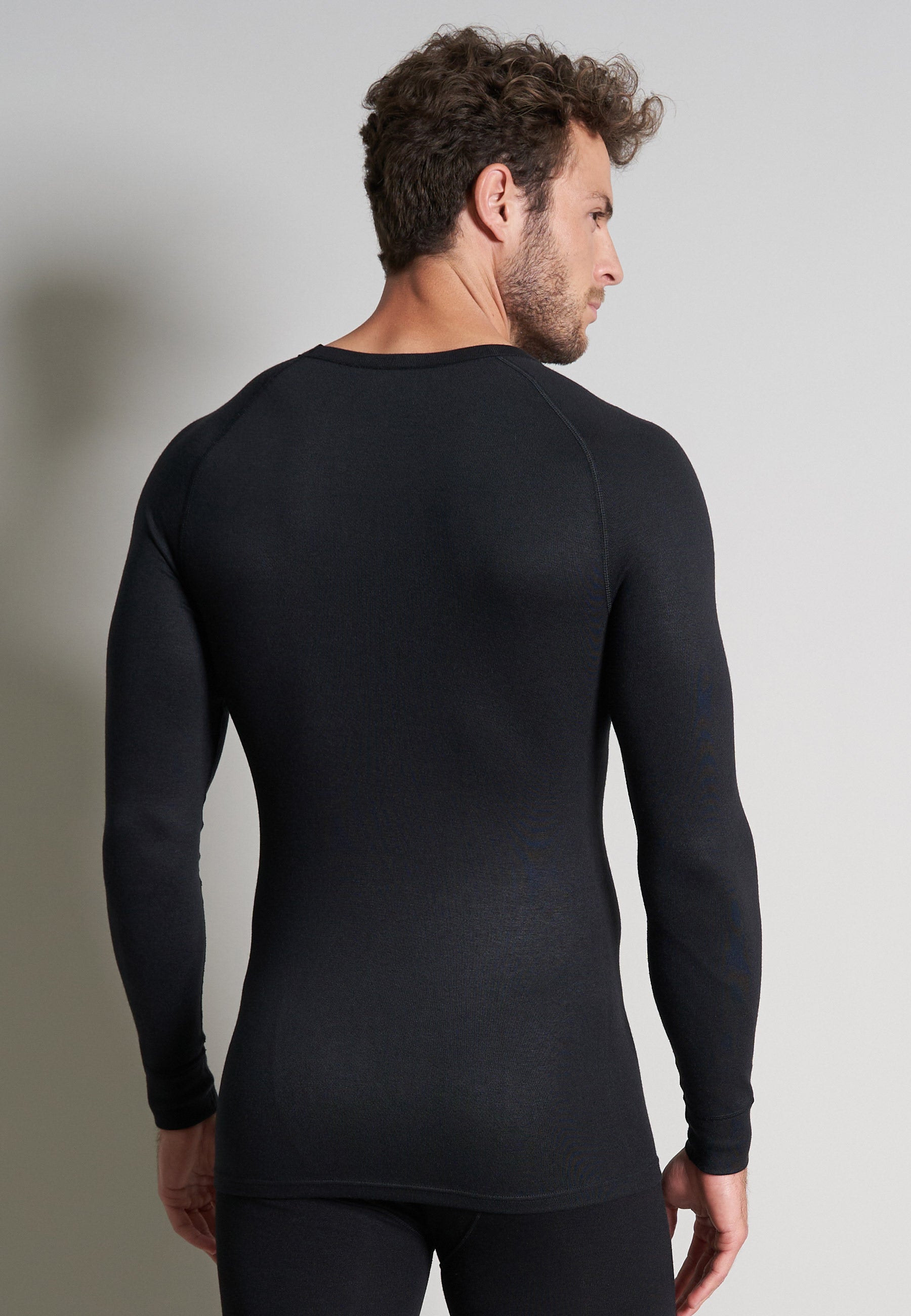 ceceba-herren-longsleeve-schwarz-uni-thermo-langarmshirt image 3