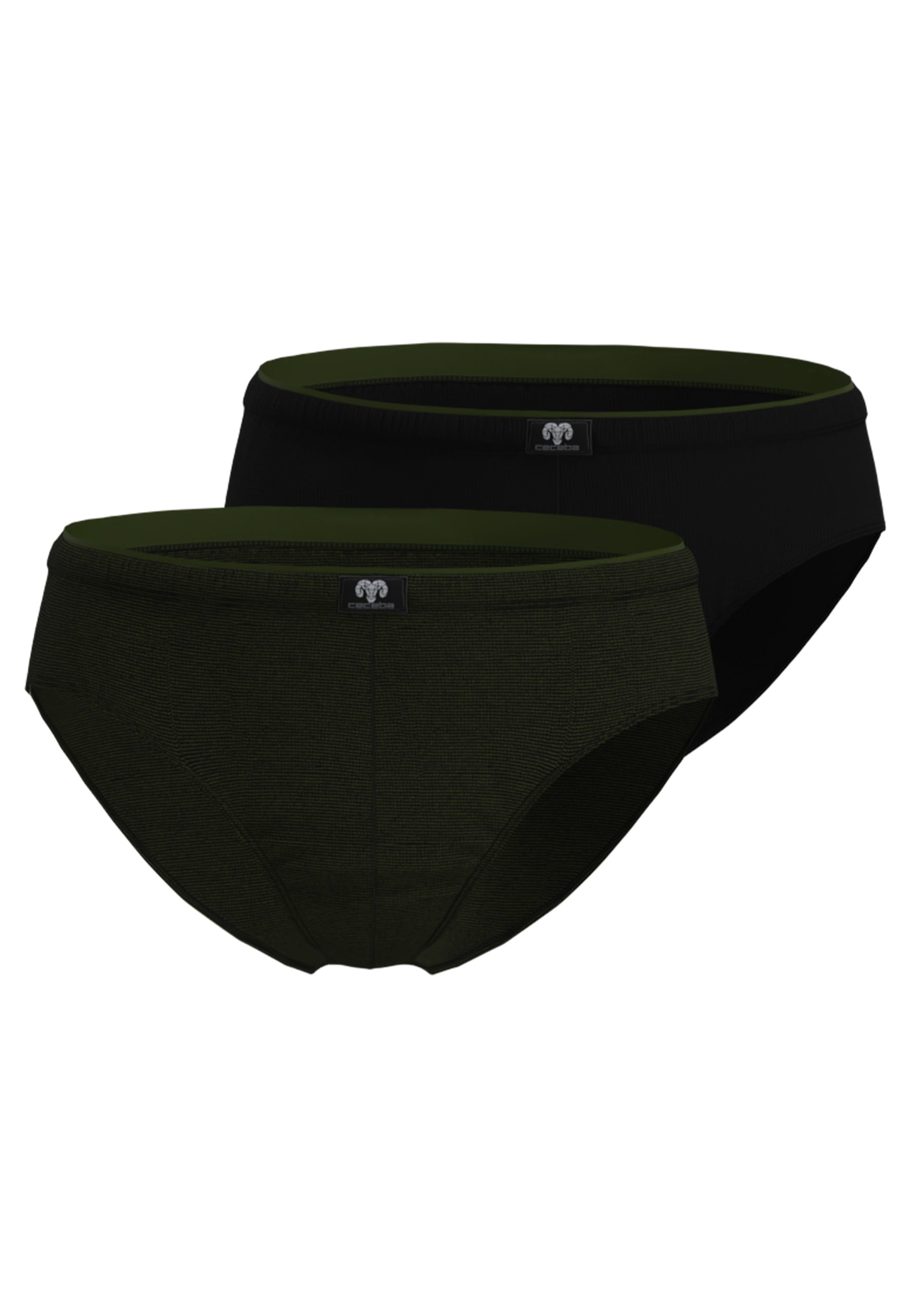 ceceba-herren-slip-gr-n-uni-2er-pack image 1