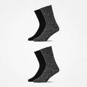 snocks-norweger-socken-mix-grau-schwarz-lange-socken-2 image 2