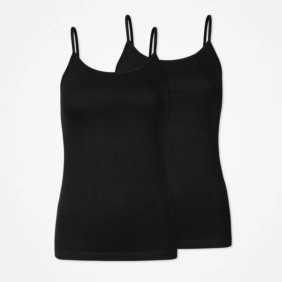 snocks-damen-spaghetti-tops-schwarz image 1