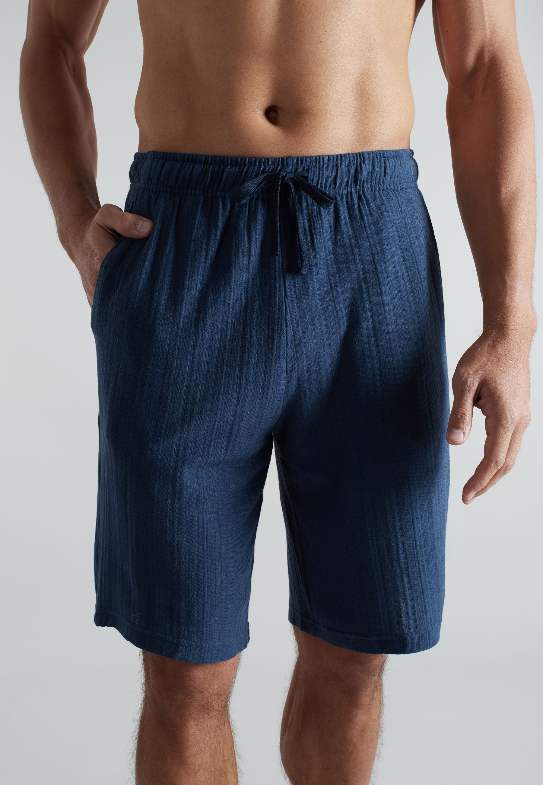 ceceba-herren-bermuda-blau-l-ngsgestreift-baumwoll-bermuda-mit-kordelzug image 4
