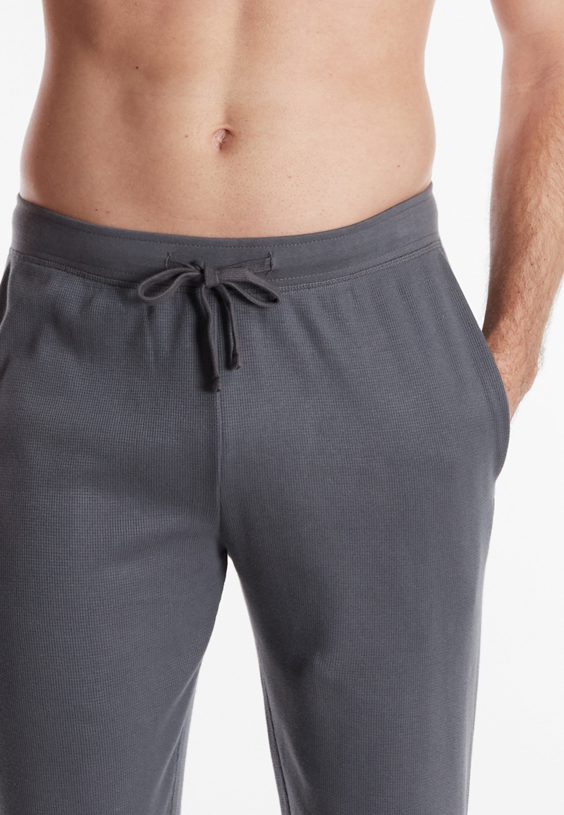 ceceba-herren-lange-hose-grau-uni-pyjama image 4