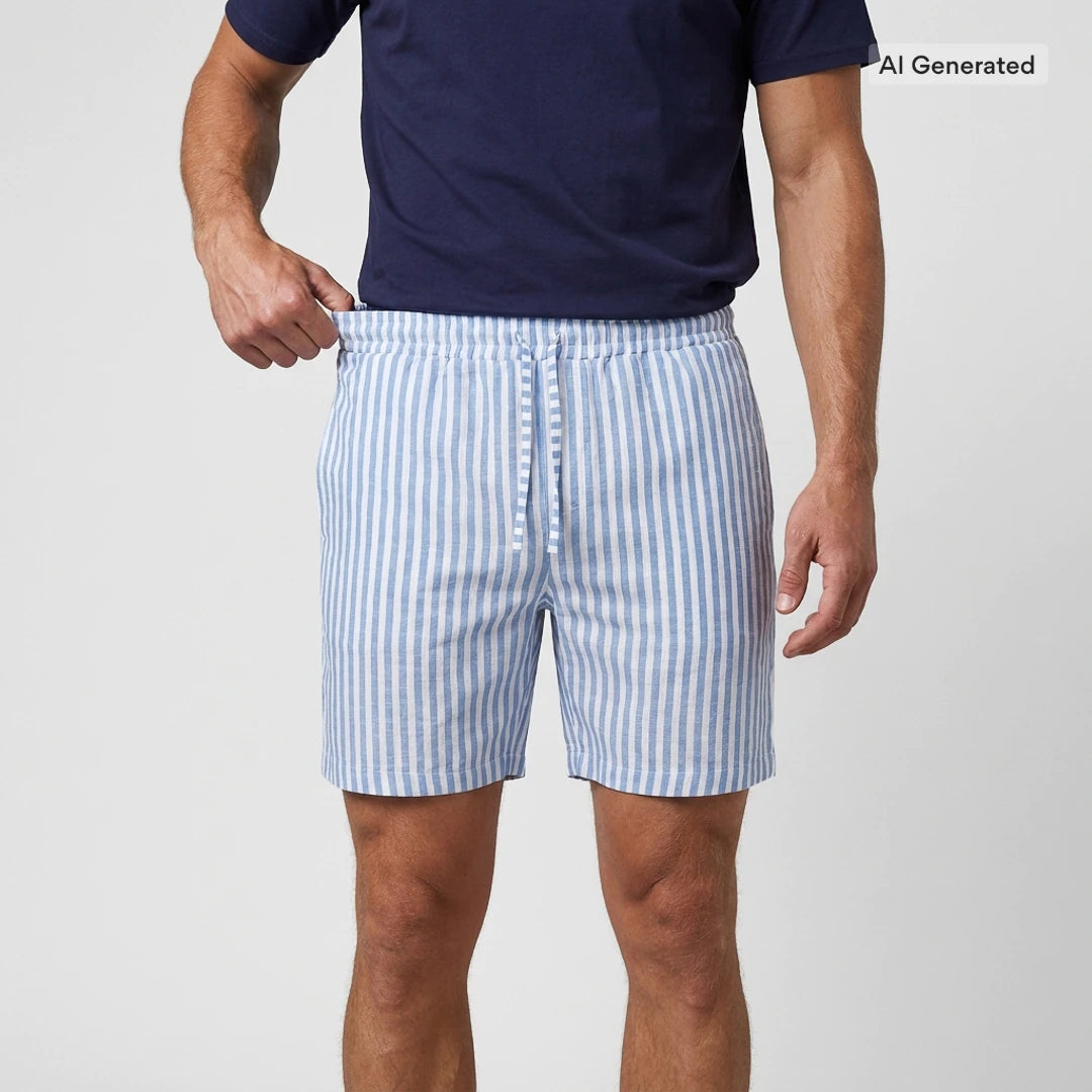 snocks-schlafanzug-set-gestreift-herren-kurz-blue-breeze-wei image 6