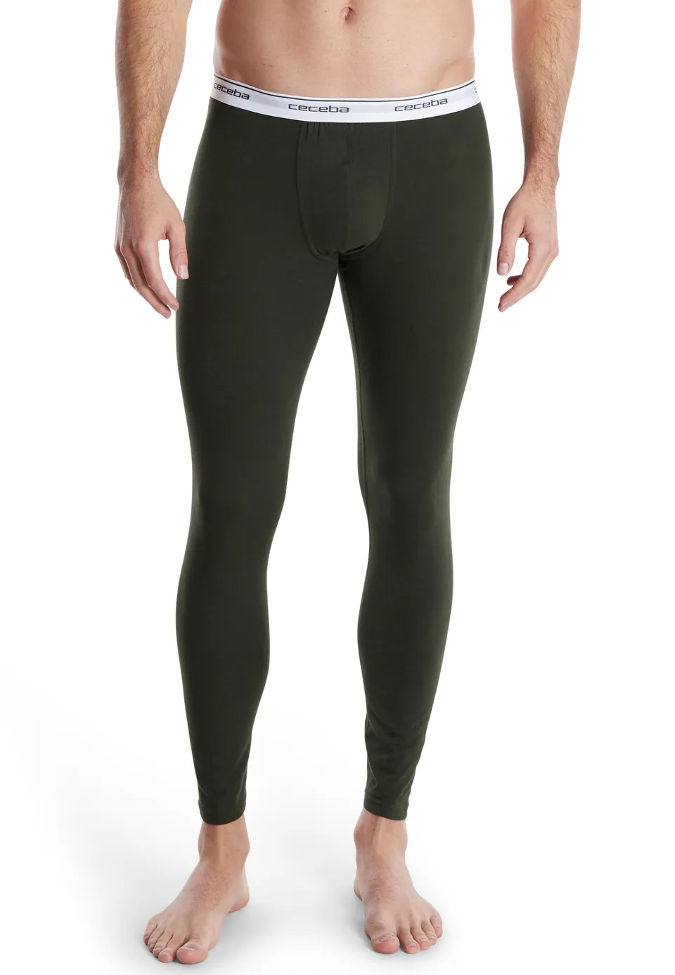 ceceba-herren-lange-unterhose-gr-n-uni image 1