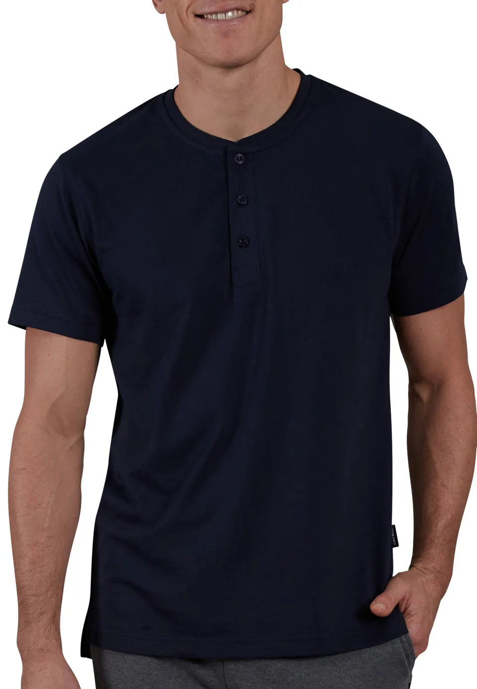 ceceba-herren-shirt-blau-uni image 1