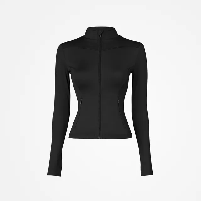 snocks-sportjacke-damen-mit-rei-verschluss-schwarz-active-running-jacke image 1