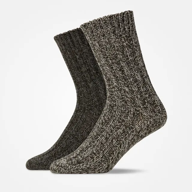 snocks-norweger-socken-mix-olive-lange-wollsocken image 1