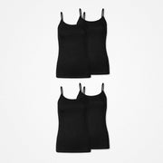 snocks-top-damen-schwarz-mit-spaghettitr-gern-enges-basic-top image 2