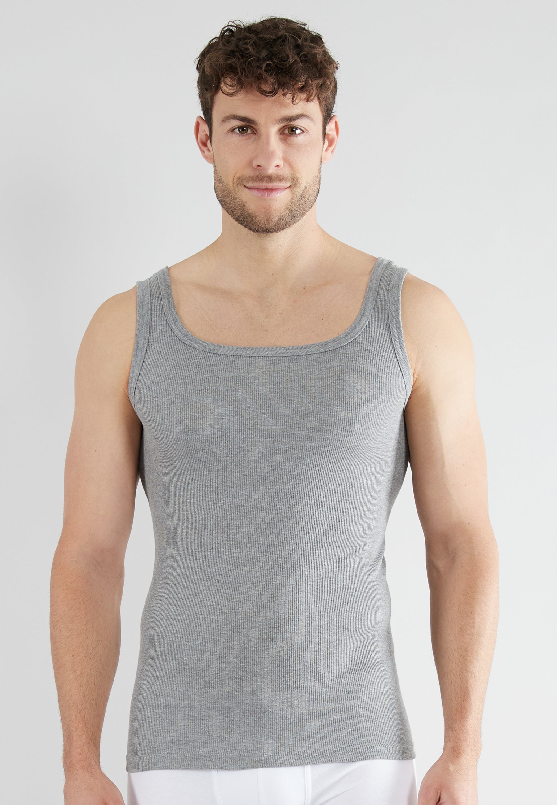 ceceba-herren-tank-top-grau-uni-2er-pack-feinripp image 2