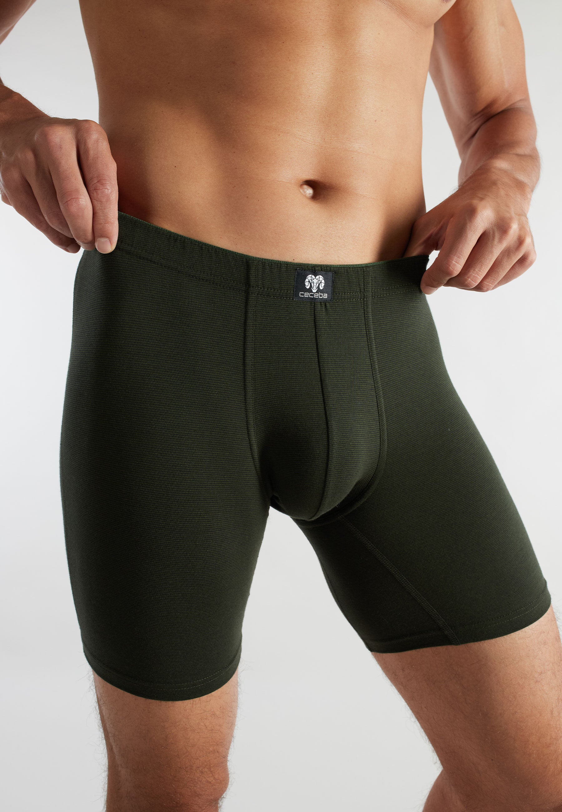ceceba-herren-long-pants-gr-n-quergestreift-2er-pack image 4