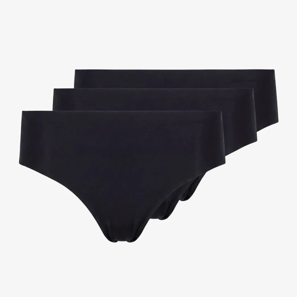 snocks-microfiber-high-waist-seamless-tanga-schwarz image 1