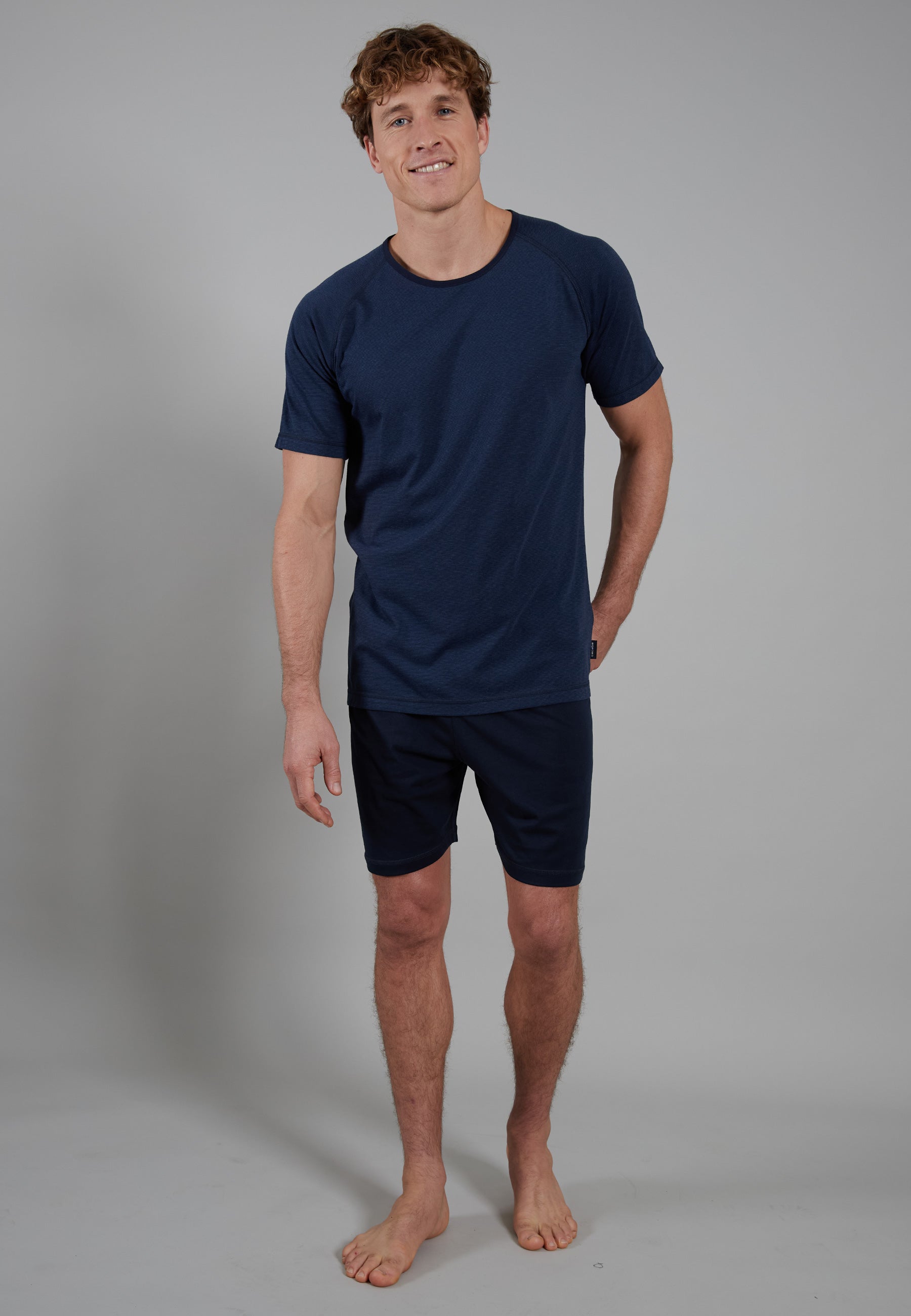 ceceba-herren-shorty-blau-quergestreift-2 image 2