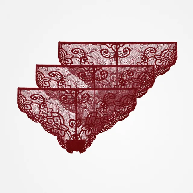 snocks-brazilian-slips-aus-spitze-slip-dunkelrot image 1