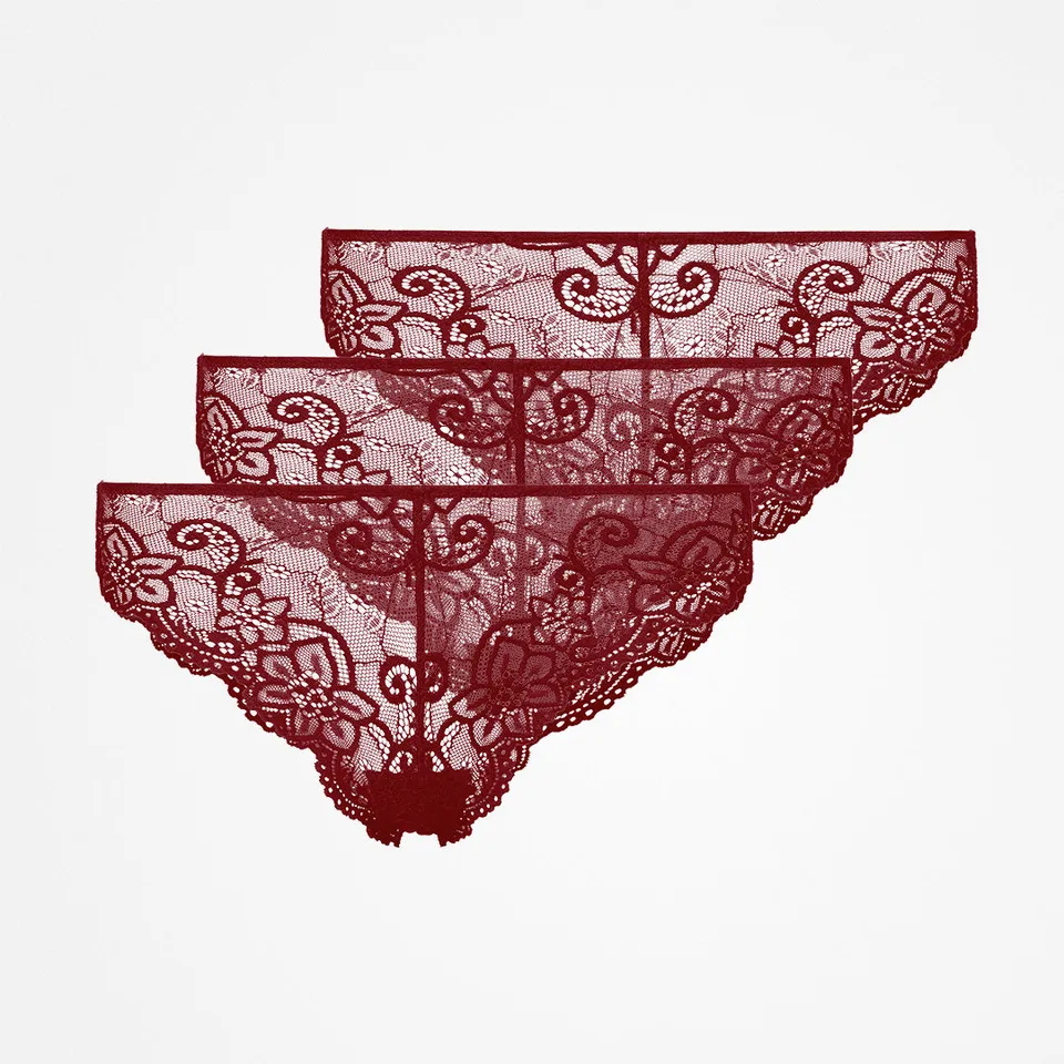 snocks-brazilian-slips-aus-spitze-slip-dunkelrot image 1