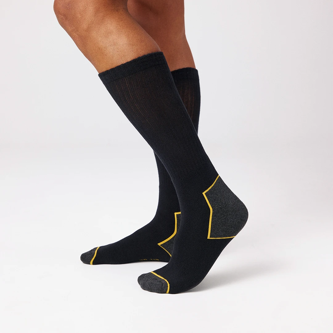 snocks-hochwertige-arbeitssocken-schwarz-gelbe-akzente-business-socken-herren image 5