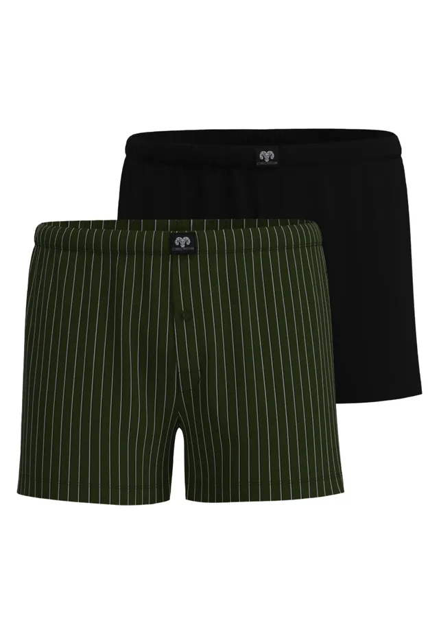 ceceba-herren-boxershort-gr-n-bedruckt-2er-pack image 1