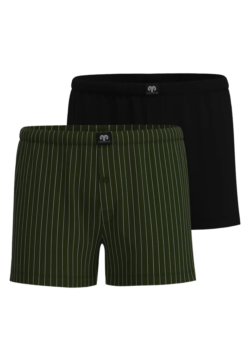 ceceba-herren-boxershort-gr-n-bedruckt-2er-pack image 1