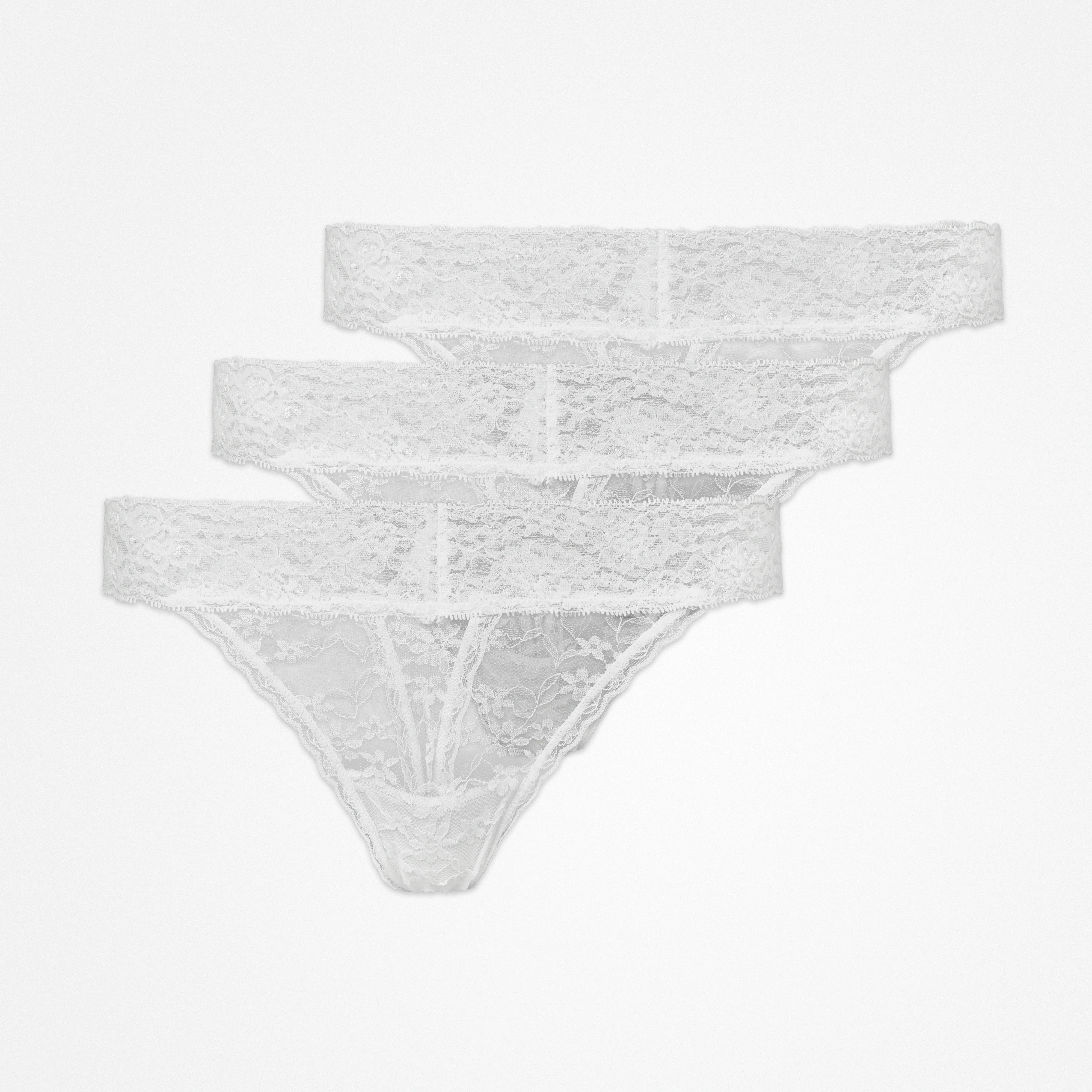snocks-tangas-aus-spitze-wei-high-waist-damen-tanga image 1